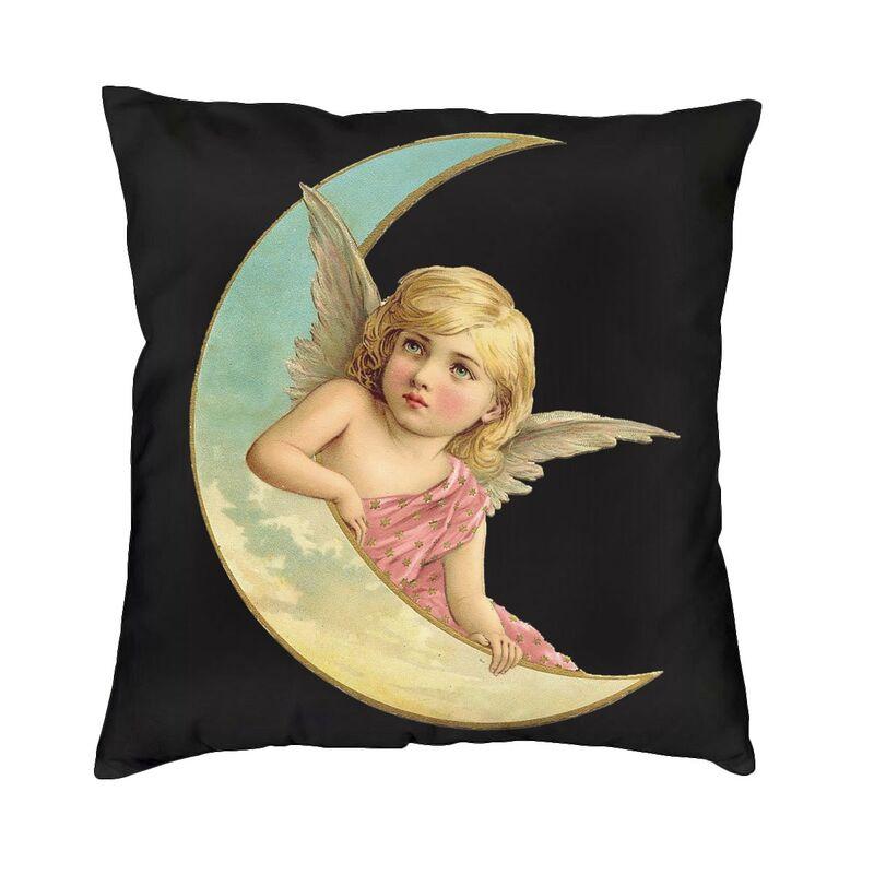 Nordic Victorian Angel Cushion Cover Velvet Fairies Sea Throw Pillow Case Living Room Decoration Pillowcase