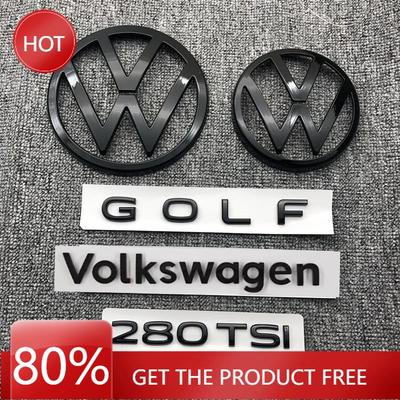 2025 Hot Car Front Badge Logo Covered ABS Sticker For Volkswagen Golf 5/6/7/7.5/8 280TSI Front and Rear Logo Trunk Lid Badge Mod