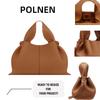 Sac Bandoulière en Cuir Véritable pour Femme Boling'en Cloud Dumpling