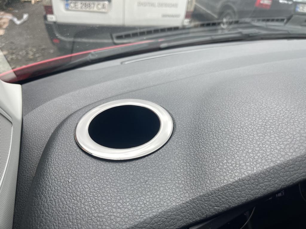 

Накладка на подстаканник (2 шт, нерж) для Volkswagen T6