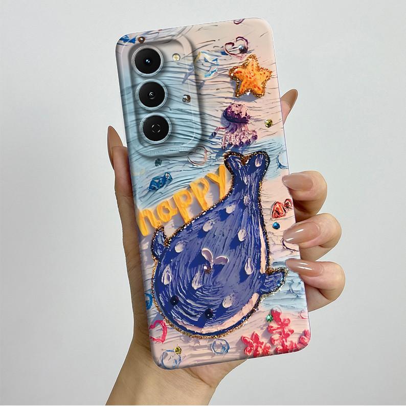 Casing For Tecno Spark 40 Pro 40Pro+ Plus 4G Aesthetic Flowers Phone Case Slim Liquid Silicone Anti Drop Protection Soft Cover