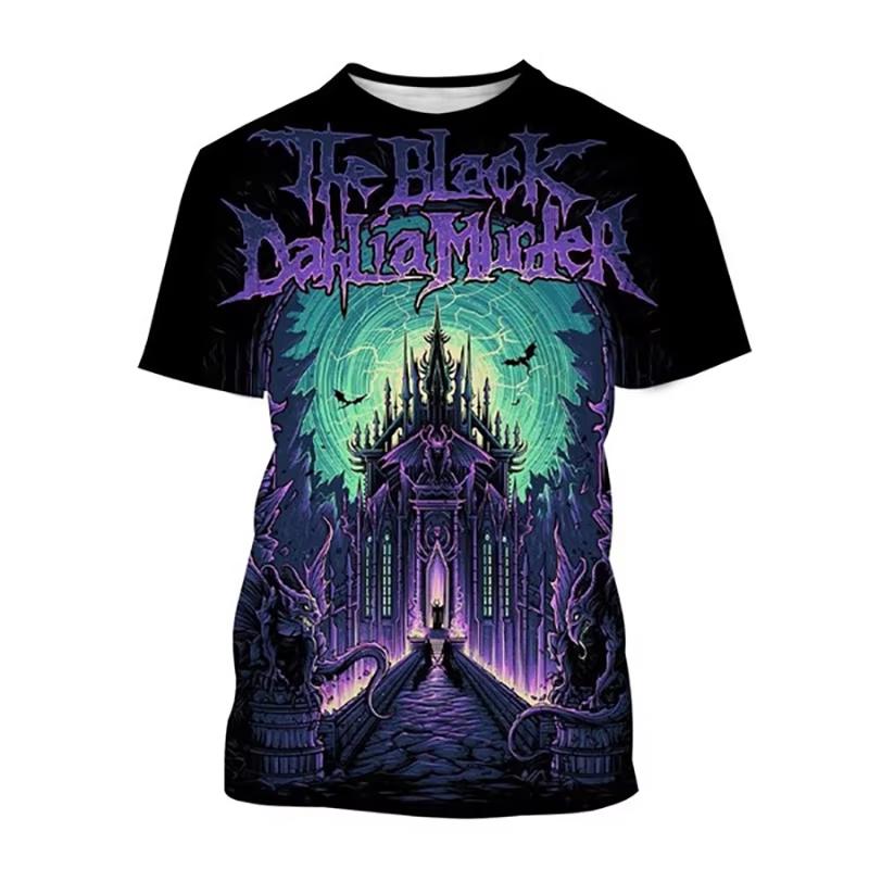 2026 Summer The Black Dahlia Murder Band Print Streetwear Daily Fashion T-shirt Suitable for Both Men and Women