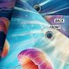 1 piece of 180x180cm colorful jellyfish group digital printing shower curtain partition bathroom waterproof and mold resistant
