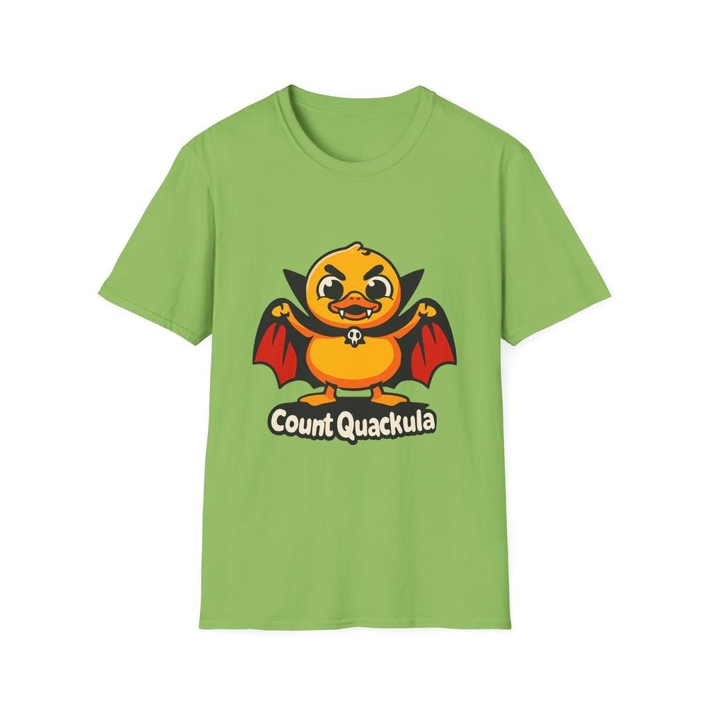 

Unisex Softstyle T-Shirt Count Quackula Funny Duck Vampire Halloween Cartoon 4XL