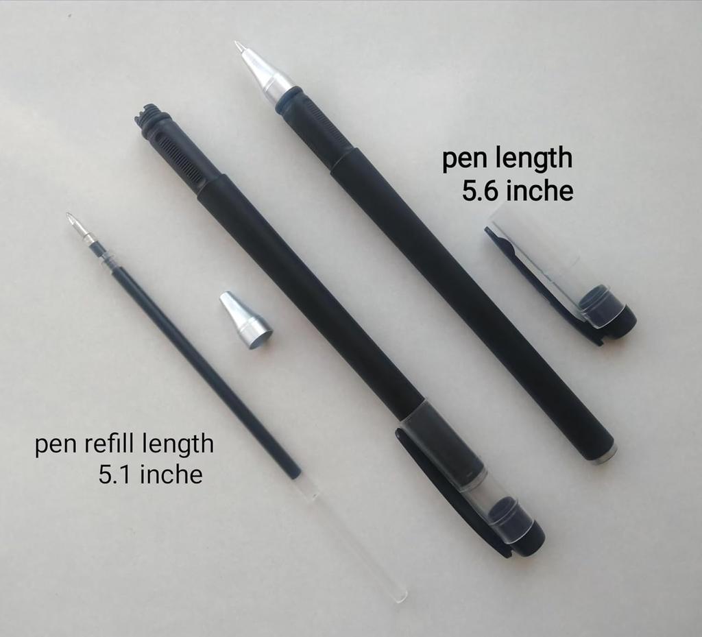 20Pcs Black Gel Pens Bulk, 0.5mm Gel Ink Pens,Premium Ink and Comfort Grip for Taking Notes Office School Supplies