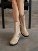 Blanc Sur Blanc Noah Biker Boots Beige