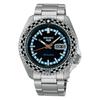 Seiko 5 Sports Men's Stainless Steel Analog Watch, 'Checker Flag' Special Edition SRPK67K1, Multicolor Dial, Silver Band