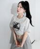 JUSTHANG Oversized Nuclear Logo White Short Sleeve