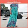 Elegantes Damen Boho V-Ausschnitt Langes Maxikleid Mit 3/4 Ärmel Für Party Und Abendveranstaltungen
