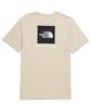 North Short Sleeve with Back Print Box Logo Beige Box Nse Gravel Size L [The Face] Men's T-Shirt Tee, [Used]