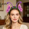 Thin Hairband for Running Insect Wing And Antenna Headband, Cute Butterfly Bee Ladybug Bendable Tentacle Hair Accessory Felt Headpiece Halloween