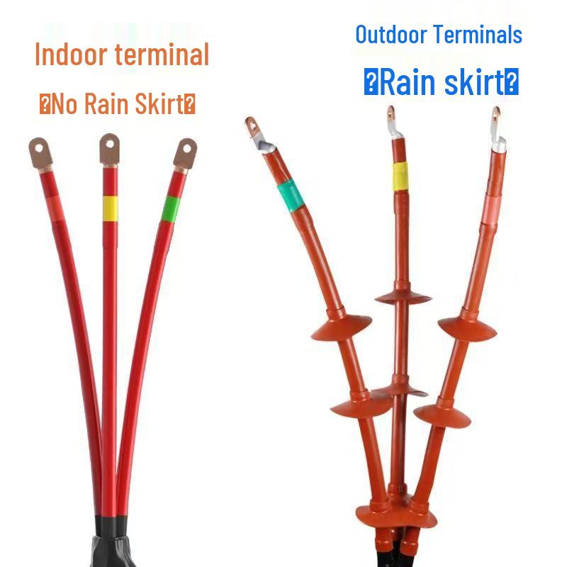 10KV Thickened Heat Shrink Cable End Cap for Three-Core Indoor/Outdoor WSY25-400 Applications - Heat Shrinkable Sleeve Cable Accessory