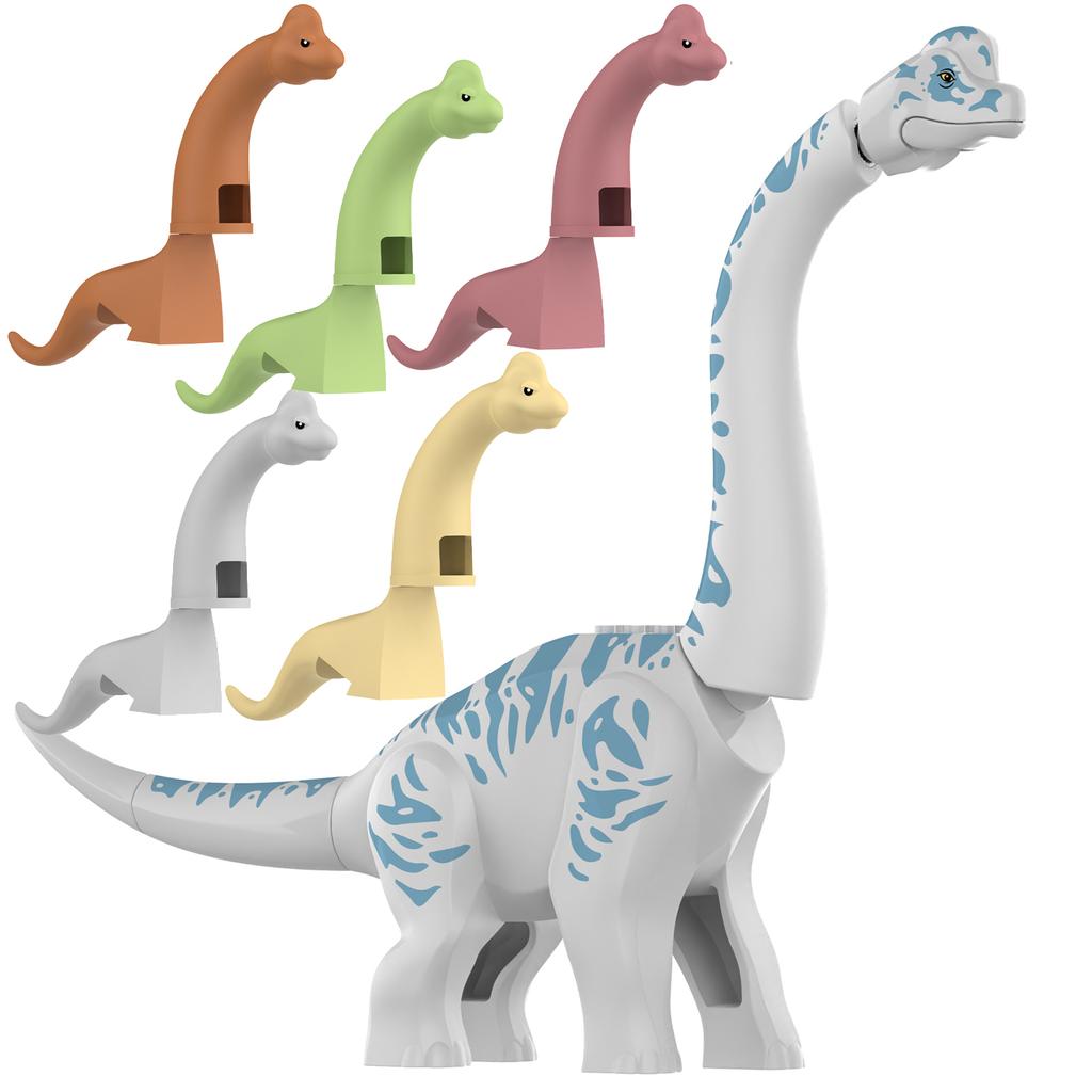 2025 New Jurassic Dinosaur Titanosaurus Animals DIY Assembly Blocks brachiosaurus Building Block Set Block Bricks Kid Dino Toys Playsets For Children