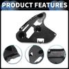Bumper Support Bracket, Right Side Front Bumper Retainer Bracket Hold Mount No.521150C060 for Toyota Tundra 2007-2014 ABS Black, 1 Pc