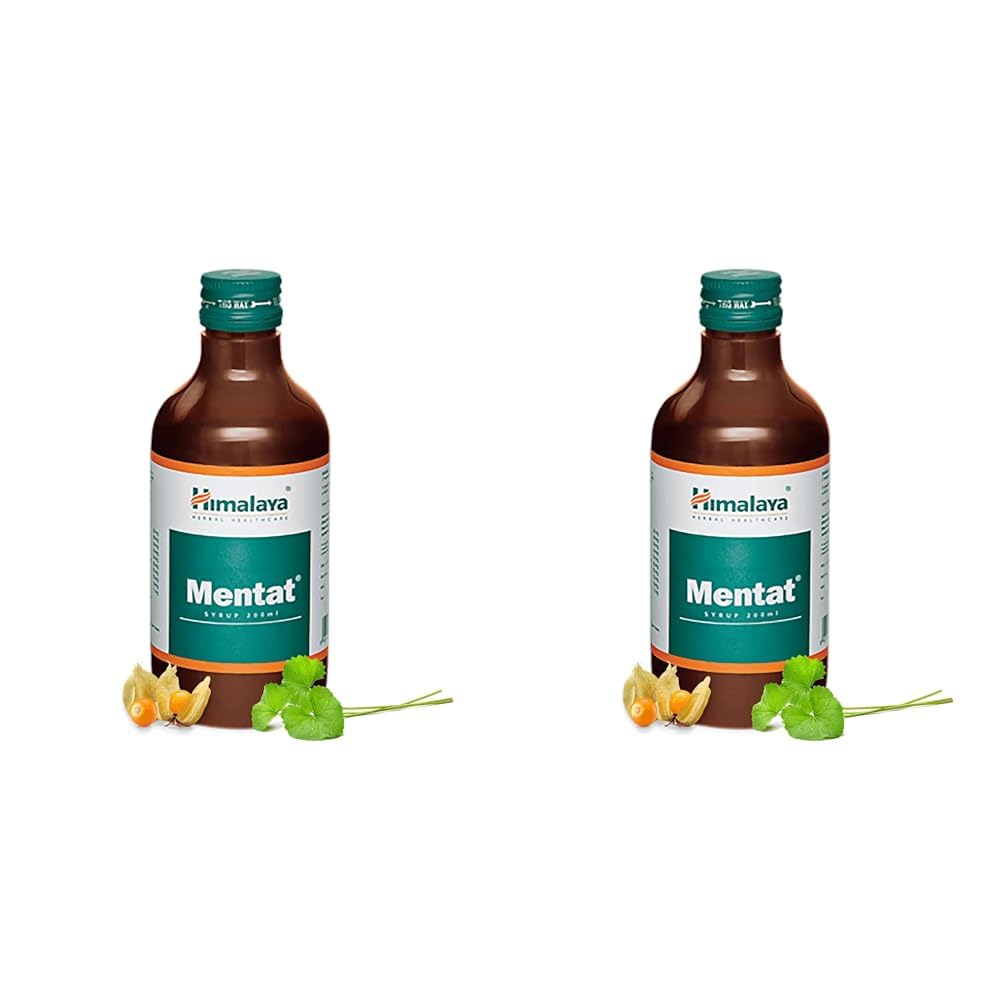 Himalaya 2 X Mentat Syrup 200ml for Focus Concentration Mental Energy Support