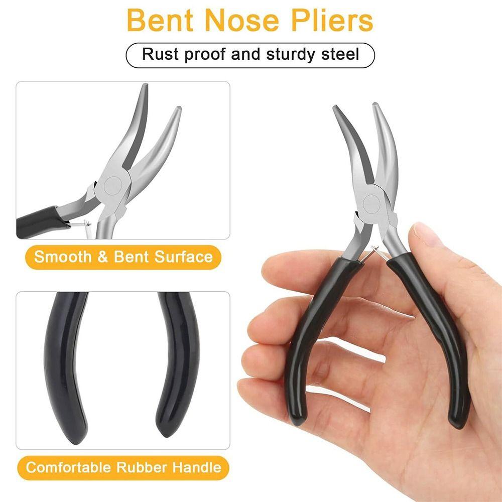 Open Jump Rings Jewelry Making Kit 12 Grids Repair Tools Kit Pliers Jewelry Findings Set  Bracelets