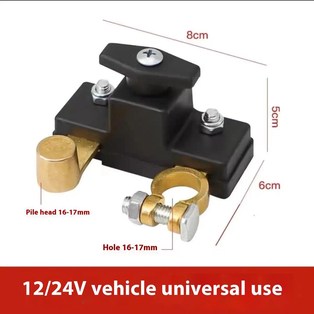Car Battery Disconnect Switch Manual Automatic Circuit Breaker Anti-Power Off Leakage Protector Universal Auto Parts 12V/24V