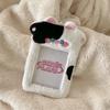 Niedliche Tier-Serie Rosa Welpen-Plüsch Kartenhalter & Foto-Display Anhänger