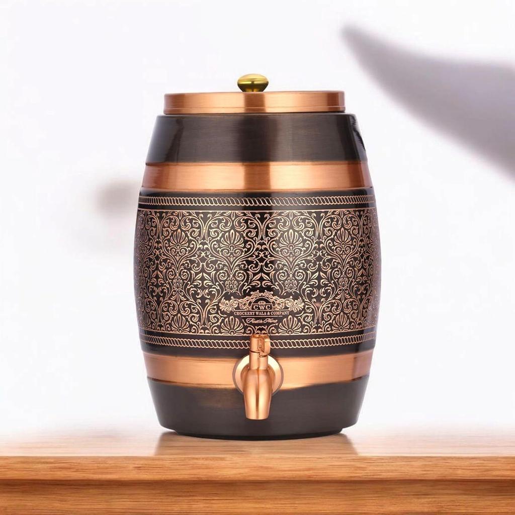 Pure Copper Dispenser 5 Litres Antique Itching Barrel