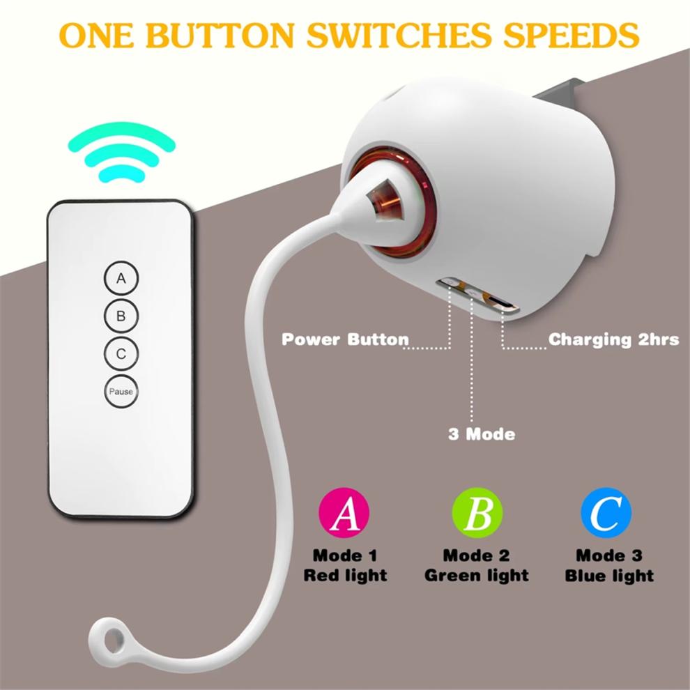 Interactive Cat Toys Hanging Electric for Indoor Cats Teaser Toy Kitten Automatic White