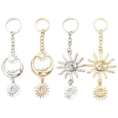 Trendy Sun/Moon Key Holder Unique Bag Pendant Fashion Bag Jewelry Metal Material