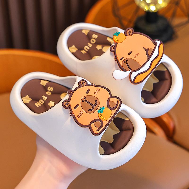 

Kapibara Children s Sandals Summer Boys and Girls Non-Slip Big Kids Parent-Child Indoor Bathing Kids Beach Sandals 38/39Code（Suitable37/38 белый