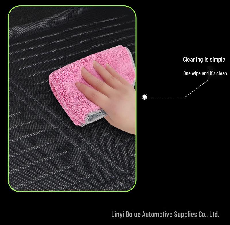 Tesla Model Y TPE Trunk Mat: Waterproof, Wear-Resistant, Easy to Clean Floor Protection