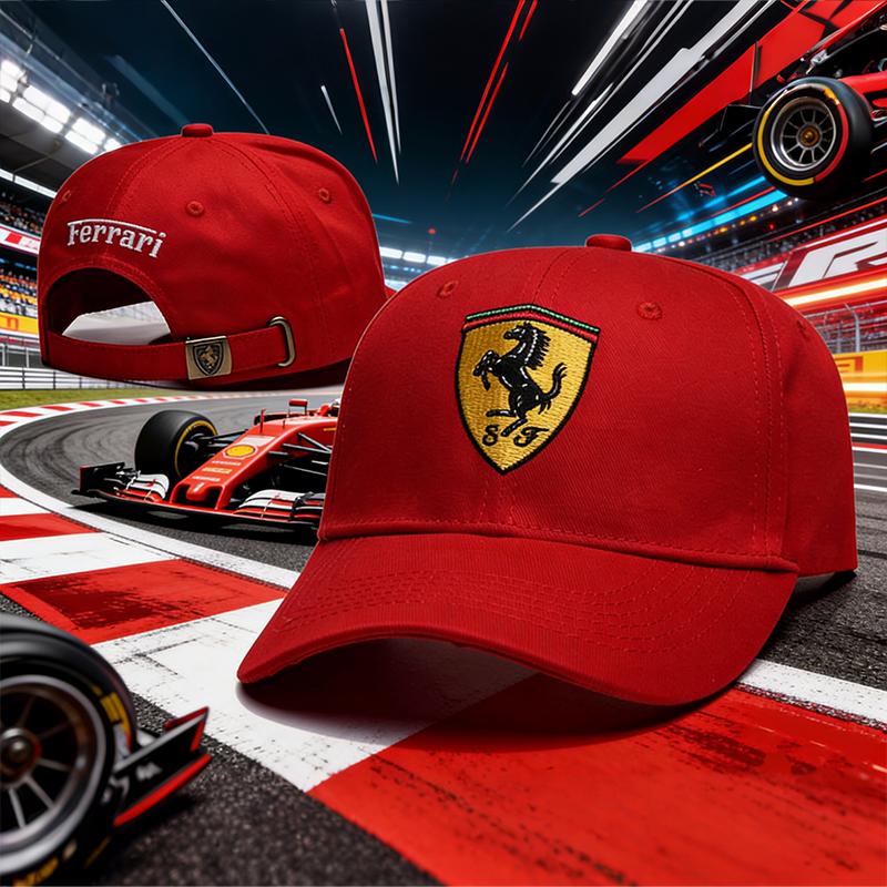 Unisex Casual Baseball Caps Adjustable Outdoor Sport Sunscreen Hat For Ferrari SP1 812 F40 SF90 458 488 599 612 FF F12 Accessory