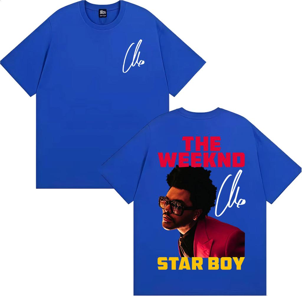 Starboy Style The Weeknd Graphic Tshirts Women Unisexs Clothing Hip Hop Harajuku T Shirt Summer Tops Oversized Tshirt Streetwear