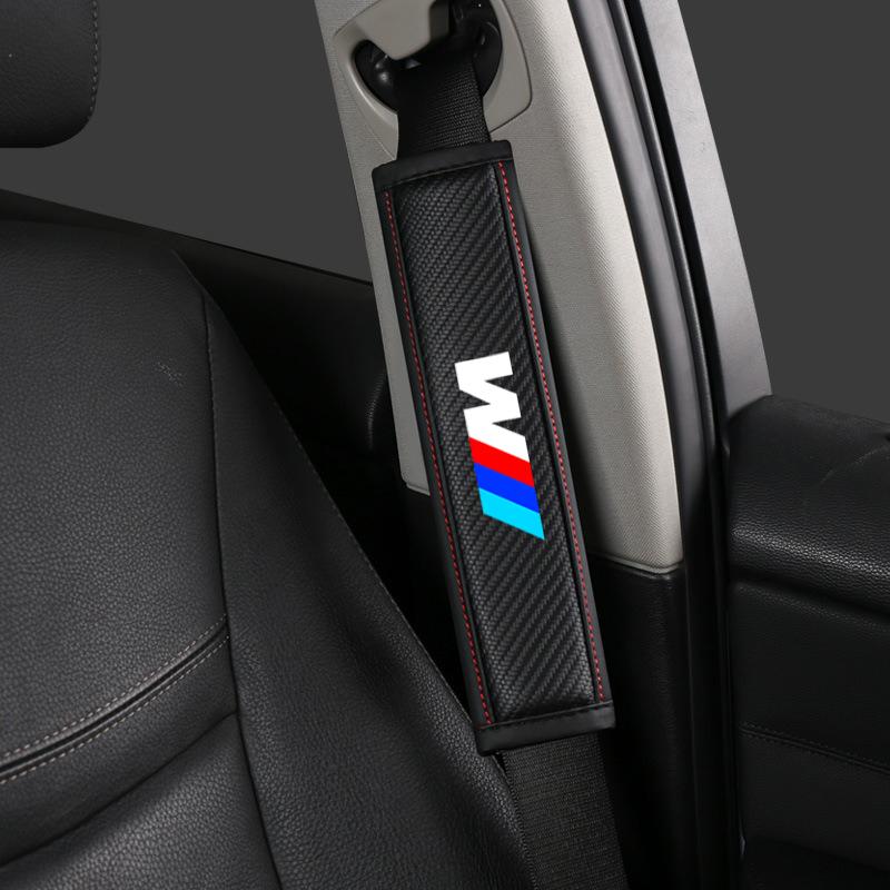 2pcs Car Safety Shoulder Cover Seat Belt Pads Strap Padding for BMW M Performance E30 E34 E36 F21 F30 F35 M3 M5 X1 X3 Accessory Dnsh52