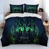 World of Warcraft,WOW ,Game Gamer Comforter Bedding Set,Duvet Cover Bed Set Quilt Cover Pillowcase,king Queen Size Bedding Set