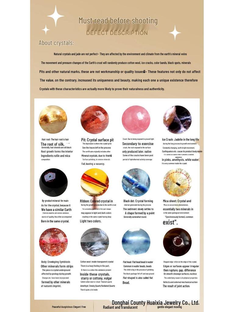 Gelbes Armband aus natürlichen Kristallchips - Originalstil