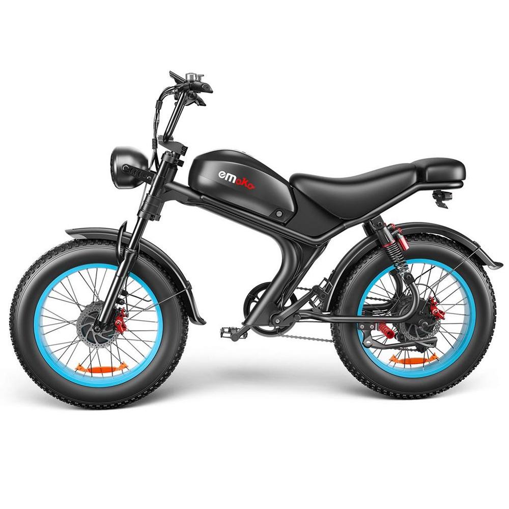 Emoko C93-D Dual-Drive Elektrofahrrad mit 2000W, 48V23Ah, 20×4.0 Fat Tire Pedelec, Hydraulische Scheibenbremsen E-Bike für Pendler & Outdoor-Abenteuer