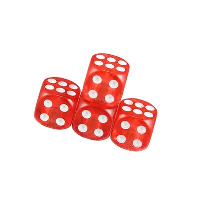 ACROPIX Universal Red Dice Wheel Tire Valve Air Stem Cap Covers - Set of 4