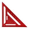 Aluminum Alloy Rafter Square Red Color Carpenter Square Triangle Angle Protractor  Woodworking