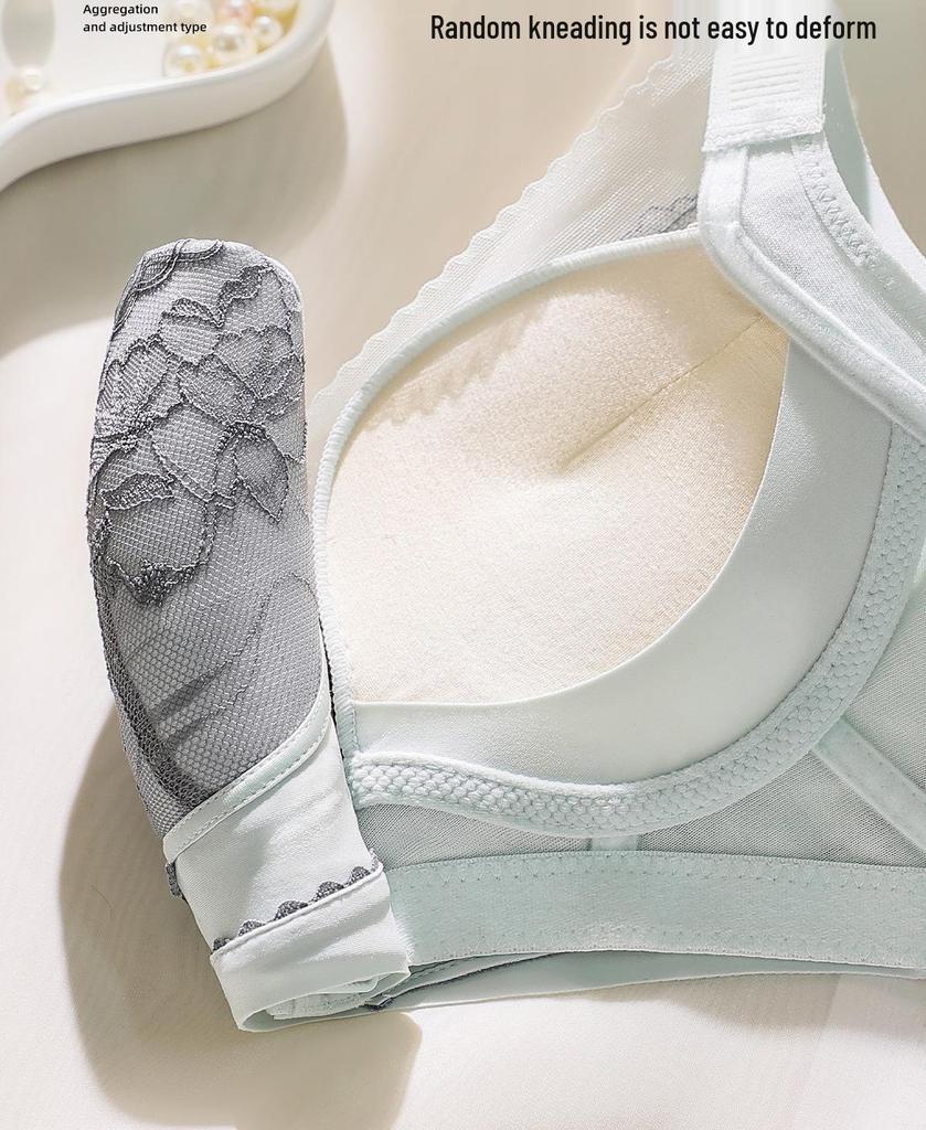 Lace Push-Up Bra for Women - Sexy, Comfortable, High Side Coverage, Adjustable Massage Fit