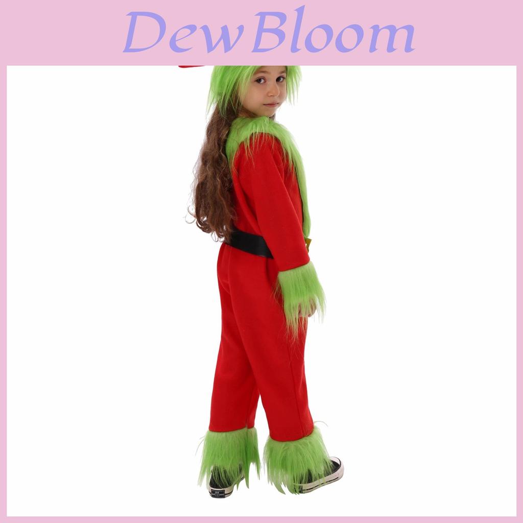 Grinch Weihnachtskostüm Für Kinder Mit Weichem Polyesterstoff Für Feiertagsaufführungen Perfekt