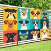 2D Warm Tone Fluffy Cats Backdrop Cloth for Photo Shoot & Events