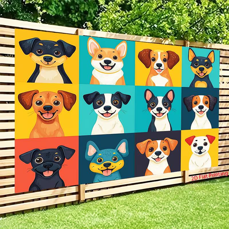 2D Warm Tone Fluffy Cats Backdrop Cloth for Photo Shoot & Events