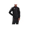 adidas Logo-Aufdruck Reißverschluss Trainingsjacke Herren Oberbekleidung Schwarz GH7129
