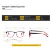 Colorful Plastic Anti Blue Light Hyperopia Reading Glasses Clear Square Frame Men Women Presbyopia Reading Eyeglasses Eyewear +1.0 +1.5 +2.0 +2.5 +3.0