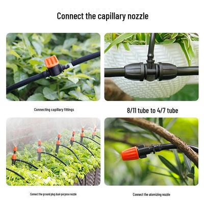 4/7mm Capillary Tube: Non-toxic, Tasteless, Soft, Aging-Resistant, Water-Saving Drip Irrigation Pipe.