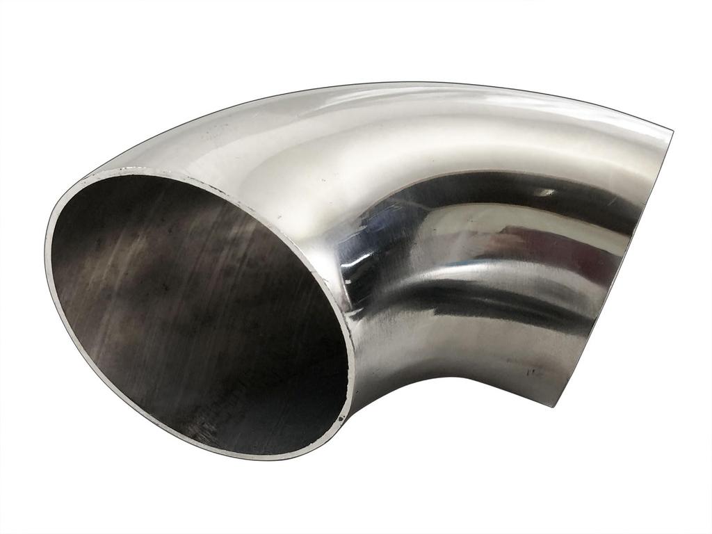BRIGHTZ 70mm Diameter Stainless Steel Elbow 4 Pieces 90° Bends, 1.2mm Thick, [MUF-JOI-028-4PC]