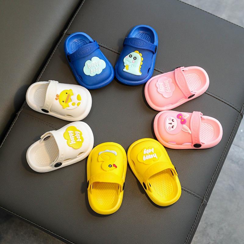 Children's Slippers Cartoon Baby Girl's Shoes Boy's Soft Sole Anti Slip Home Bathroom Slippers