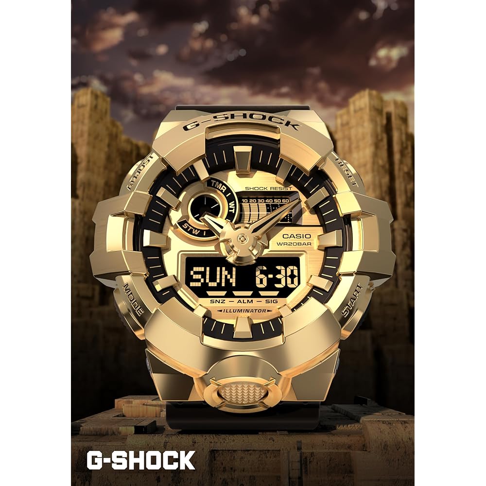 Casio G-Shock GM-700G-9AJF Men's Watch Black Metal Covered Biomass Plastic