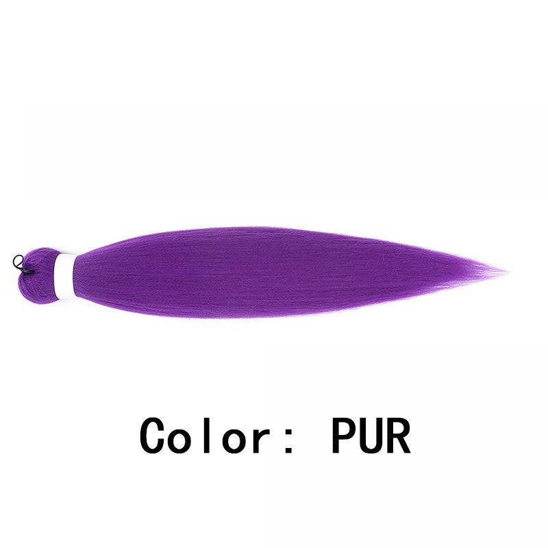 

24/26inch Synthetic Braided Purple Hair Ponytail Rumi Costume Hairstyle Ponytail with Clips for Kids Girls Halloween Christmas 24inches&1pc фіолетовий