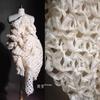 Cut-out Plaid Creative Fishing Net Dress Woven Clothing Designer Fabric Wholesale Cloth Per Meter for Sewing Diy Material