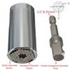 Douille clé cliquet - Universel - ETC-120A - Adaptateur 7-19mm - Acier haute teneur en carbone - Compact
