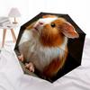 1 PC Automatic Folding Umbrella - Cute Guinea Pig Pattern, Portable & Foldable Design with 8 Ribs, Christmas Birthday Gifts