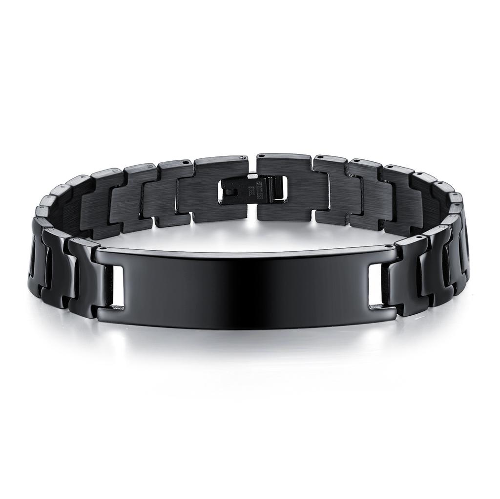 Watch Chain Fashion Simple Stainless Steel Adjustable Hand Jewelry Men'S Titanium Steel Glossy Bend Bracelet